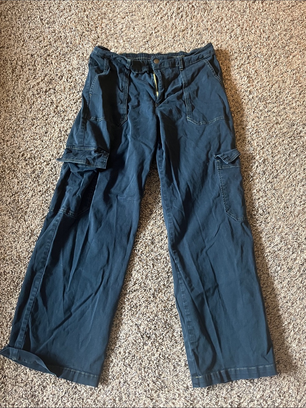 wild fable Navy Wide-Leg Cargo Pants